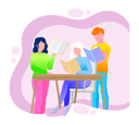 پیش‌نمایش فایل boys-and-girl-reading-book-5684392 از پک خواندن کتاب