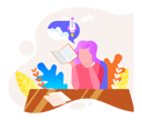 پیش‌نمایش فایل girl-reading-book-for-exam-5684374 از پک خواندن کتاب