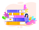 پیش‌نمایش فایل happy-girl-reading-book-5684387 از پک خواندن کتاب