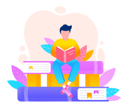 پیش‌نمایش فایل male-student-reading-book-5684384 از پک خواندن کتاب