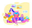 پیش‌نمایش فایل young-male-and-female-readers-5684390 از پک خواندن کتاب