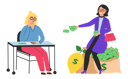 پیش‌نمایش فایل rich-woman-and-poor-woman-5728429 از پک ثروت و فقر