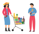 پیش‌نمایش فایل sad-poor-man-and-happy-rich-woman-5728413 از پک ثروت و فقر