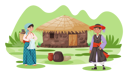 پیش‌نمایش فایل villagers-in-traditional-clothes-5757550 از پک جزیره