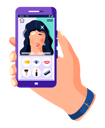 پیش‌نمایش فایل beauty-filters-for-selfie-screen-interface-photo-frame-in-social-media-app-with-girl-doing-makeup-5757861 از پک سلفی