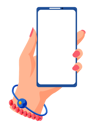 پیش‌نمایش فایل female-hand-holding-smartphone-and-touching-screen-flat-vector-illustration-phone-with-blank-screen-5757866 از پک سلفی