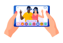 پیش‌نمایش فایل people-using-smart-ar-filter-5757873 از پک سلفی