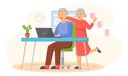 پیش‌نمایش فایل aged-couple-using-computer-5758181 از پک سالمندان با تکنولوژی