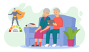 پیش‌نمایش فایل aged-couple-watching-video-on-tablet-5758167 از پک سالمندان با تکنولوژی