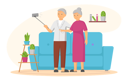 پیش‌نمایش فایل elderly-couple-taking-selfie-5758172 از پک سالمندان با تکنولوژی