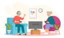 پیش‌نمایش فایل old-people-play-video-game-together-5758176 از پک سالمندان با تکنولوژی
