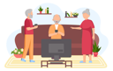 پیش‌نمایش فایل senior-people-with-smart-gadgets-5758186 از پک سالمندان با تکنولوژی