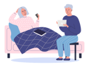 پیش‌نمایش فایل elderly-people-are-chatting-with-smartphone-and-tablet-5758156 از پک افراد مسن مدرن