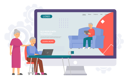 پیش‌نمایش فایل aged-couple-using-computer-5758146 از پک سالمندان دیجیتالی