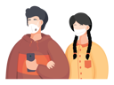 پیش‌نمایش فایل couple-with-facemask-6257585 از پک زوج در حال استفاده از ماسک