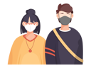 پیش‌نمایش فایل man-and-woman-wearing-facemask-6257584 از پک زوج در حال استفاده از ماسک