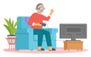 پیش‌نمایش فایل aged-man-playing-video-game-6257563 از پک سالمند با گجت‌ها
