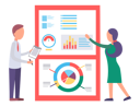 پیش‌نمایش فایل man-and-woman-presenting-business-analytics-charts-6378064 از پک فعالیت‌های کسب‌وکار