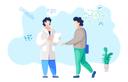 پیش‌نمایش فایل man-getting-doctor-appointment-6378174 از پک پزشکی و مراقبت های بهداشتی