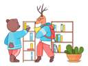 پیش‌نمایش فایل cute-animals-students-in-school-6377961 از پک بازگشت به مدرسه