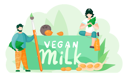 پیش‌نمایش فایل use-vegan-milk-6394124 از پک شیر وگان