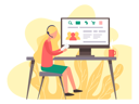 پیش‌نمایش فایل female-character-is-working-in-call-center-6393902 از پک متفرقه