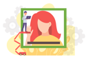 پیش‌نمایش فایل woman-and-man-with-laptop-speaking-over-web-camera-6393894 از پک متفرقه