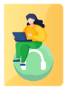 پیش‌نمایش فایل businesswoman-working-remotely-6396626 از پک آموزش آنلاین