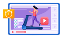پیش‌نمایش فایل woman-running-on-treadmill-6396635 از پک آموزش آنلاین