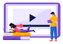 پیش‌نمایش فایل boy-and-girl-attending-online-class-6396370 از پک آموزش و دانش
