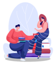 پیش‌نمایش فایل man-and-woman-in-library-6396360 از پک آموزش و دانش