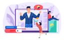 پیش‌نمایش فایل student-attending-online-class-6396375 از پک آموزش و دانش