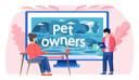 پیش‌نمایش فایل woman-near-computer-screen-with-post-about-keeping-animals-at-home-6394486 از پک حیوان خانگی