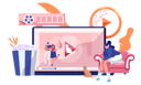 پیش‌نمایش فایل woman-watching-video-of-pet-6394500 از پک حیوان خانگی