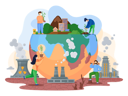 پیش‌نمایش فایل planet-surrounded-by-lifeless-land-cracks-6420640 از پک بوم شناسی