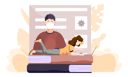 پیش‌نمایش فایل woman-freelance-in-quarantine-6393849 از پک پزشکی و مراقبت های بهداشتی