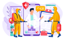 پیش‌نمایش فایل online-doctor-consultation-6420388 از پک همه‌گیری کرونا