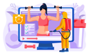 پیش‌نمایش فایل woman-athlete-doing-lunges-with-dumbbells-6420382 از پک همه‌گیری کرونا
