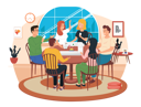 پیش‌نمایش فایل colleagues-discussing-design-of-clothing-6420441 از پک خانواده و دوستان