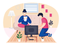 پیش‌نمایش فایل couple-spending-time-together-in-the-room-6420448 از پک خانواده و دوستان