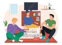 پیش‌نمایش فایل family-members-playing-cards-game-6420444 از پک خانواده و دوستان