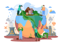 پیش‌نمایش فایل planet-earth-is-suffers-from-human-activity-6420609 از پک تغییرات آب و هوایی