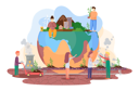 پیش‌نمایش فایل production-of-plants-and-planting-on-the-ground-6420605 از پک تغییرات آب و هوایی