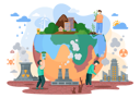 پیش‌نمایش فایل the-earth-suffer-from-society-and-it-s-way-of-life-6420607 از پک تغییرات آب و هوایی
