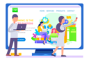 پیش‌نمایش فایل man-watching-blog-about-education-6420396 از پک وب‌سایت