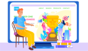 پیش‌نمایش فایل online-store-landing-page-6420486 از پک فناوری