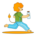پیش‌نمایش فایل lion-cub-running-with-glass-jar-6419633 از پک فعالیت حیوانات
