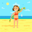 پیش‌نمایش فایل girl-wiping-herself-on-beach-10709842 از پک فعالیت افراد