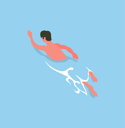 پیش‌نمایش فایل man-swimming-in-ocean-10709839 از پک فعالیت افراد