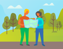 پیش‌نمایش فایل young-couple-looking-at-map-10709832 از پک فعالیت افراد